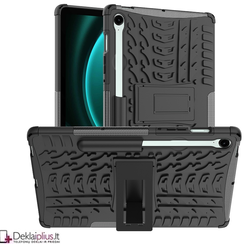 Smūgiams atsparus dėklas planšetei - su kojele (Samsung Tab S9 (SM-X710-SM-X716/Tab S9 Fe (X510-X516B/Tab S10 Fe/Tab S10 Lite) Smūgiams atsparus dėklas planšetei - su kojele (Samsung Tab S9 (SM-X710-SM-X716/Tab S9 Fe (X510-X516B/Tab S10 Fe/Tab S10 Lite)